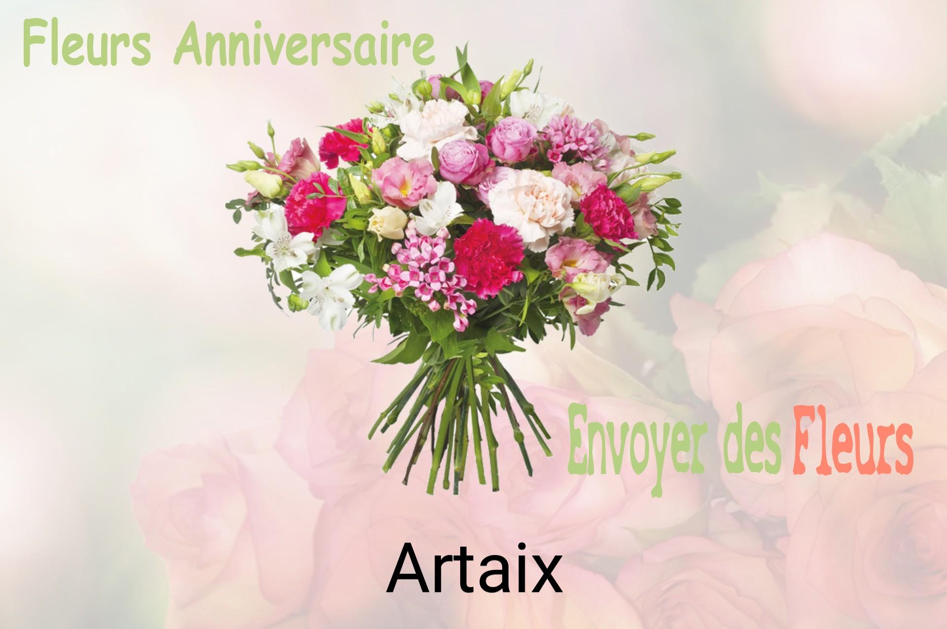 Bouquet de fleurs d’anniversaire livré à Artaix