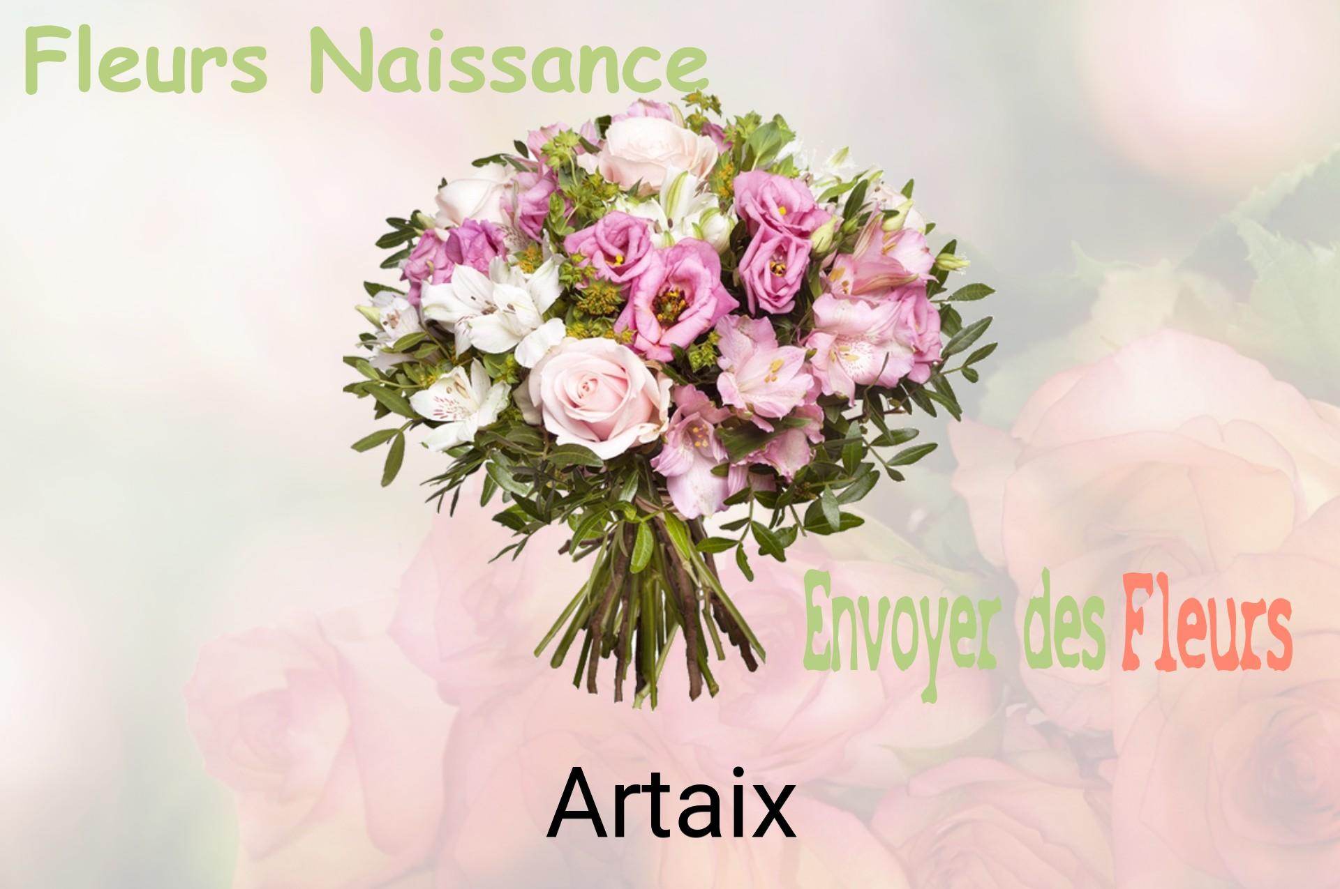 Bouquet de fleurs de naissance livré à Artaix